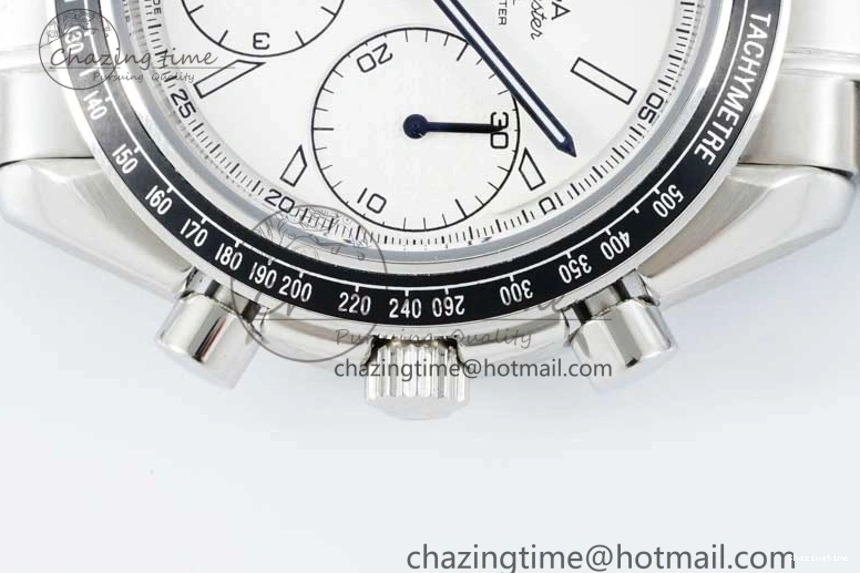 0512 Speedmaster Racing Master SS HKF Best Edition White Dial on SS Bracelet A Premium 7809